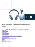 Apple Airpods Max Complete Features Instructions Manual