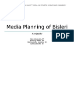 Media Planning For Bisleri