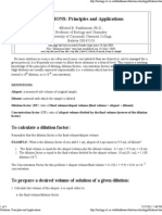 Dilutions Principles and Applications