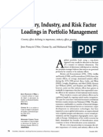 Country, Industry and Factor Risk Loading in Portfolio Management