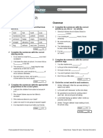 OET B1 Short Test Unit 2 A + B