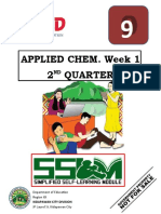 Applied Chem Week 1