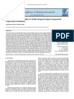 Forecasting of Air Quality Using PCR