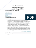 Outcomes of Endoscopic Submucosal Dissection of Pa