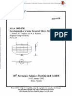 Development of A Solar Powered Micro Air Vehicle