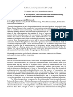 3 Curriculum, Curriculum Development, Curriculum Studies Problematising Theoretical Ambiguities in Doctoral Theses in The Educational Field