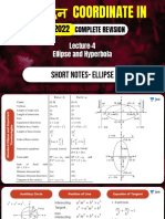 L-4 Ellipse and Hyperbola Short Notes