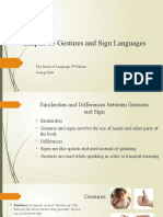 Chapter 15 Gestures and Sign Languages: The Study of Language, 5 Edition George Yule