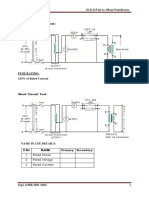 OC & SC Test On 1-Phase Transformer