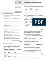 Focus2 2E Vocabulary Quiz Unit6 GroupA