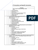 05 - Practice Set - Chronology of Transactions and Specific Instructions