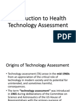 Introduction To Health Technology Assessment