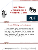 Hand Signals in Volleyball