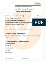 Important Questions For CBSE Class 11 Indian Economic Development PDF