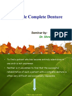 Single Complete Denture 