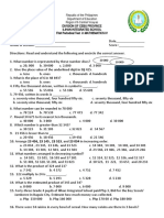 First Periodical Test in Math IV-2022-23