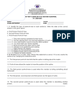 Summative Test English 5 2ND Quarter