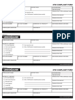 ATM Complaint Form