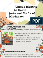 The Unique Identity of The South (Arts and Crafts of Mindanao)