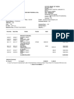 Statement of Account: State Bank of India