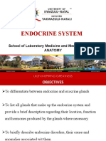 Endocrine System: School of Laboratory Medicine and Medical Sciences Anatomy