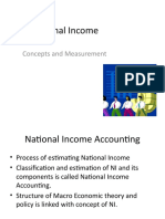 National Income: Concepts and Measurement