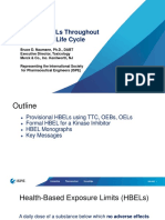 Cleaning Validation Hbel Calculation by Ispe