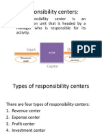 Responsibility Centers