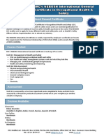 Nebosh Datasheet