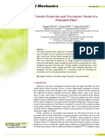 Tensile Properties and Viscoelastic Model of A Polyimide Film