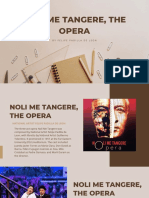 Noli Me Tangere, The Opera