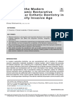 Review of The Modern Dental Ceramic Restorative Materials For Esthetic Dentistry in The Minimally Invasive Age PDF