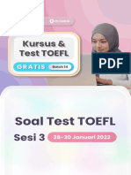 Soal Test TOEFL Sesi 3