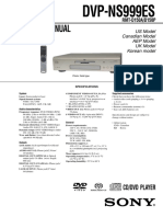 Sony Dvp-Ns999es SM PDF