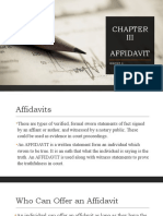 Legal Forms Affidavits