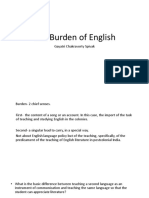 The Burden of English - Notes