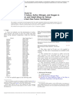 Determination of Carbon, Sulfur, Nitrogen, and Oxygen in Steel, Iron, Nickel, and Cobalt Alloys by Various Combustion and Inert Gas Fusion Techniques