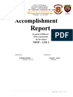 Accomplishment Report (OG) NSTP