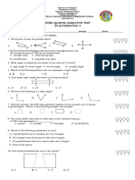 3rd Quarter Math 4 Summative Test