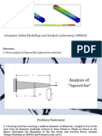 20ME68 - Analysis of Tapered Bar