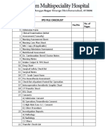 IPD File Checklist