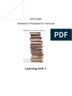 HPCOS81 Learning Unit 1 2023