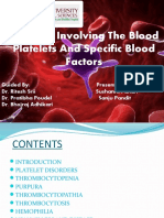 Diseases of Platelets