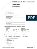 Extra Grammar - Unit 1 - Connect 1 - Form B