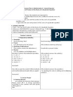 Lesson Plan in Mathematics 9