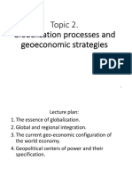 Globalization Processes and Geoeconomic Strategies