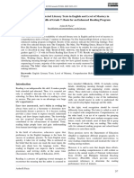 Readability of Selected Literary Texts in English and Level of Mastery in Comprehension Skills of Grade 7: Basis For An Enhanced Reading Program