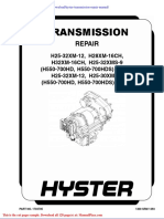 Hyster Transmission Repair Manual