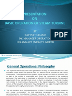 Presentation On Steam Turbine Operation by S Chand