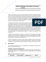 Lab Report Enzyme Kinetics